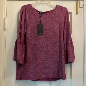 Brand New Stunning Blouse with Open Shoulder and Bell Sleeve, size S